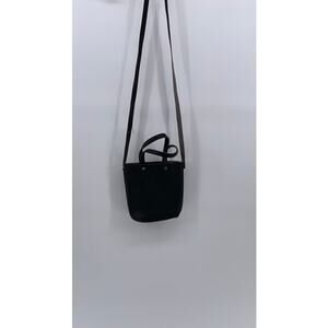 UNBRANDED Women's Black Faux Leather Small Crossbody Bag